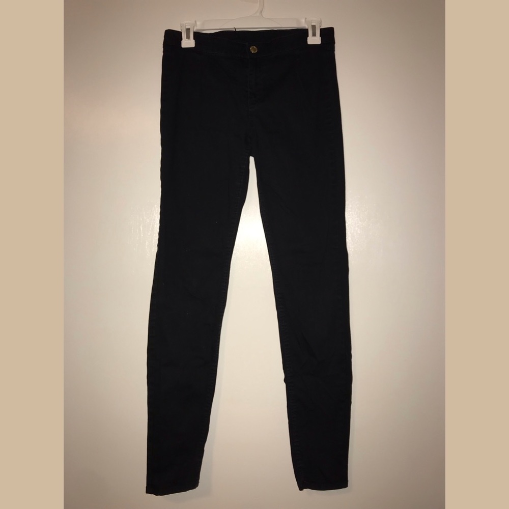 Black high-rise pants